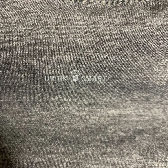 Womens Jim Beam Devils Cut Vneck Shirt Blouse Dk Gray Siz L Short Sleeve - Picture 4 of 5